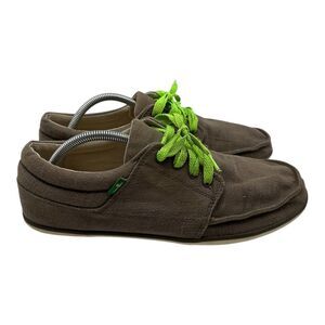 Sanuk TKO Shoes Mens 10.5 Beige Low‎ Top Lace Up Sneaker Comfort Casual SMF11194